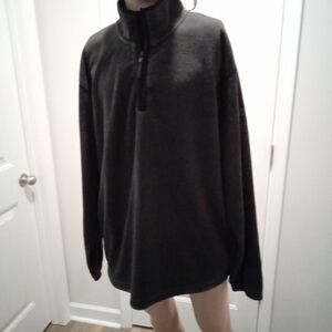 Izod Perform-X Men's Size XL Black Quarter-Zip Pull-on Sweater